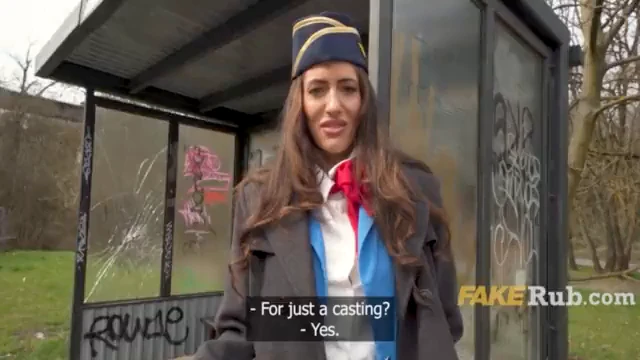Faithful Flight Attendent Slowly Lost Her Morals At 1500 Euros (Most Expensive Road Pickup) - 8 דקות